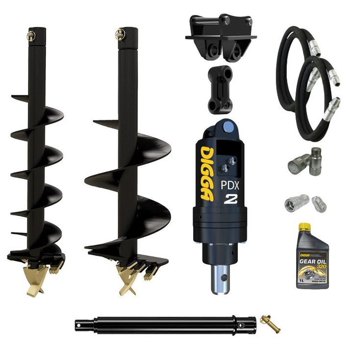 Digga PDX2 auger drive combo package mini excavator up to 2.7T Earthmoving Warehouse