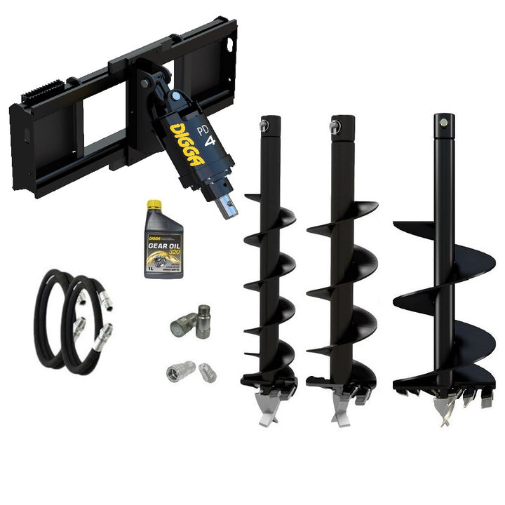 Digga PD4 auger drive combo package tractor up to 250Hp Earthmoving Warehouse