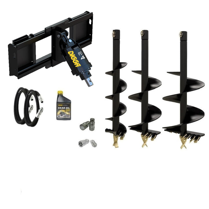 Digga PD4 auger drive combo package tractor up to 250Hp Earthmoving Warehouse