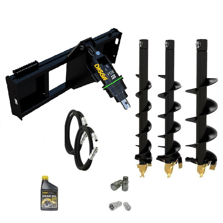 Digga PDXH2 HALO auger drive combo package for small skid steers Earthmoving Warehouse