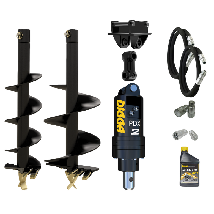 Digga PDX2 auger drive combo package mini excavator up to 2.7T Earthmoving Warehouse