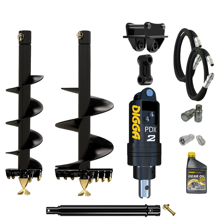 Digga PDX2 auger drive combo package mini excavator up to 2.7T Earthmoving Warehouse