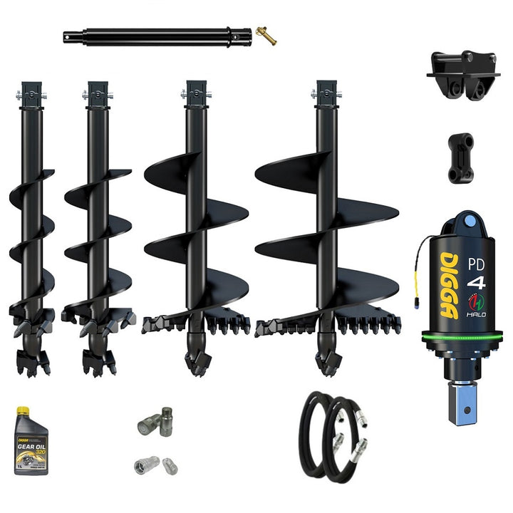 Digga PDH4-5 HALO 75mm square auger drive combo package mini excavator up to 5.5T Earthmoving Warehouse