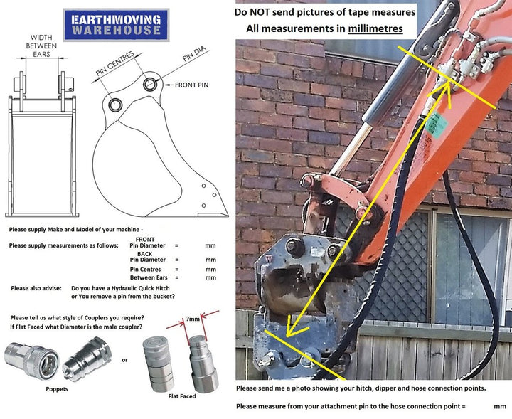 Roo Attachments Hydraulic Grab 6.5 - 9T with Dual Rams Earthmoving Warehouse