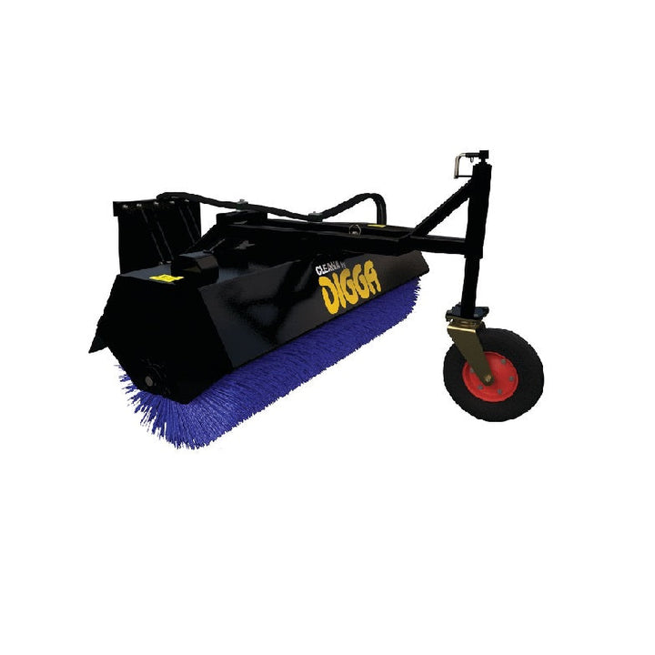 Angle Broom Manual Pivot Skid Steer Loader (Standard Flow) Earthmoving Warehouse