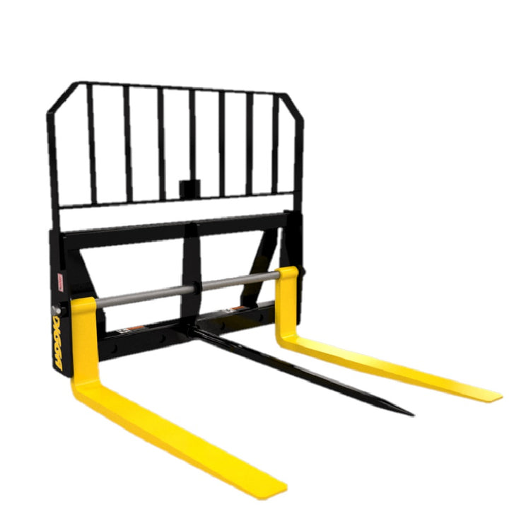 Digga Pallet Forks Bale Spears Multi Fit Skid Steer Loaders Earthmoving Warehouse