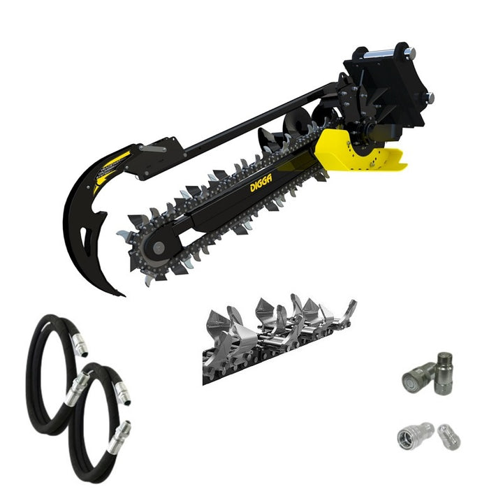 Digga Bigfoot XD Trencher 900mm and 1200mm for Excavators up to 8T Earthmoving Warehouse