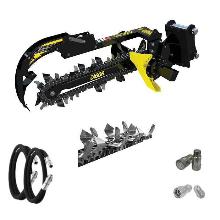Digga Bigfoot Trencher 900mm for Mini Excavators up to 4.5T Earthmoving Warehouse