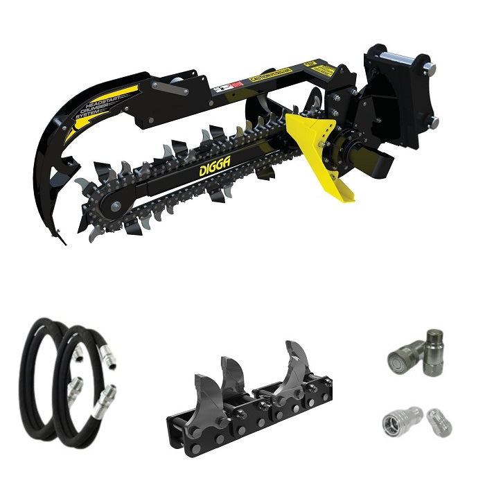 Digga Bigfoot Trencher 900mm for Mini Excavators up to 4.5T Earthmoving Warehouse