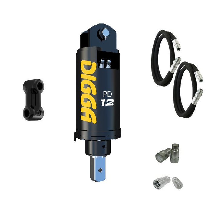 Digga PD12 and PDH12 Auger Drive for Excavators up to 12T Earthmoving Warehouse