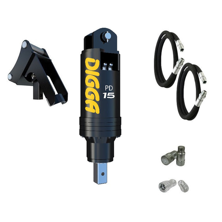 Digga PD15 and PDH15 Auger Drive for Excavators up to 15T Earthmoving Warehouse