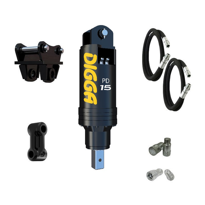 Digga PD15 and PDH15 Auger Drive for Excavators up to 15T Earthmoving Warehouse