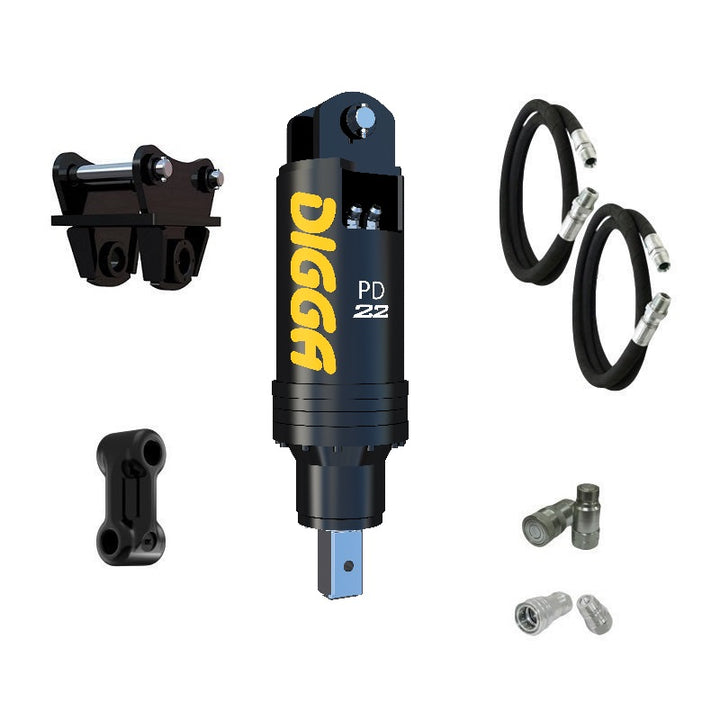 Digga PD22 and PDH22 Auger Drive for Excavators up to 22T Earthmoving Warehouse