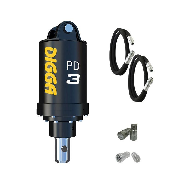 Digga PD3 and PDH3 auger drive for skid steer loaders up to 75Hp Earthmoving Warehouse