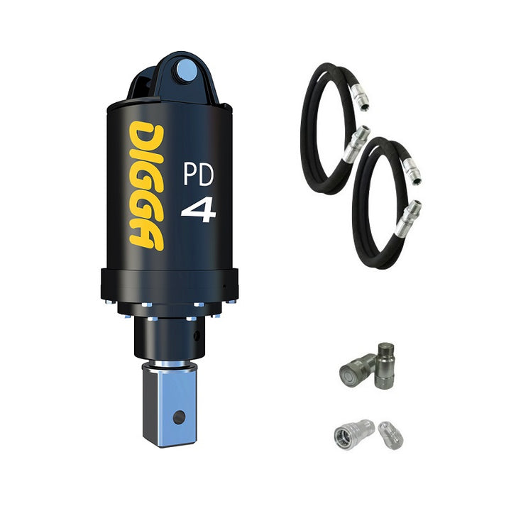 Digga PD4-5 and PDH4-5 Auger Drive for Mini Excavators up to 5T Earthmoving Warehouse