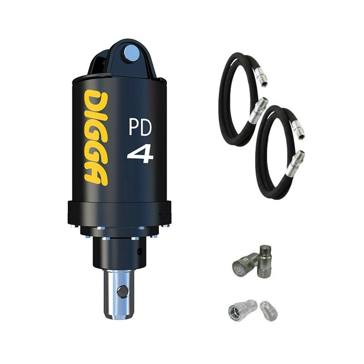 Digga PD4 and PDH4 Auger Drive for Skid Steer Loaders up to 120Hp Earthmoving Warehouse