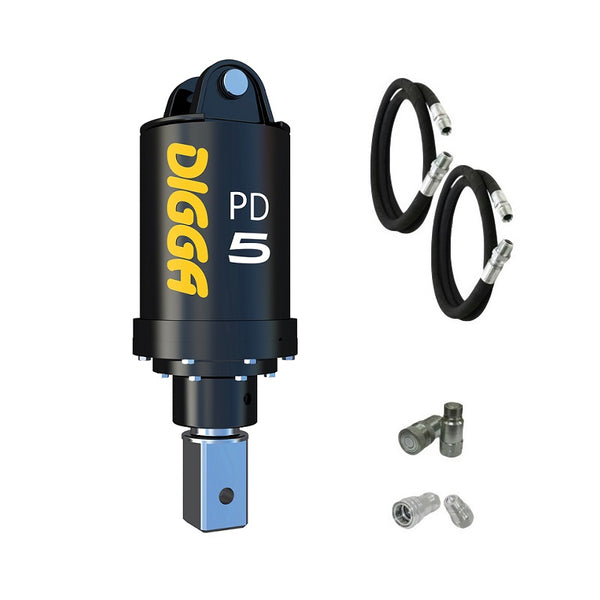 Digga PD5 and PDH5 Auger Drive for Mini Excavators up to 5.5T Earthmoving Warehouse