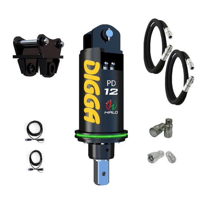 Digga PD12 and PDH12 Auger Drive for Excavators up to 12T Earthmoving Warehouse