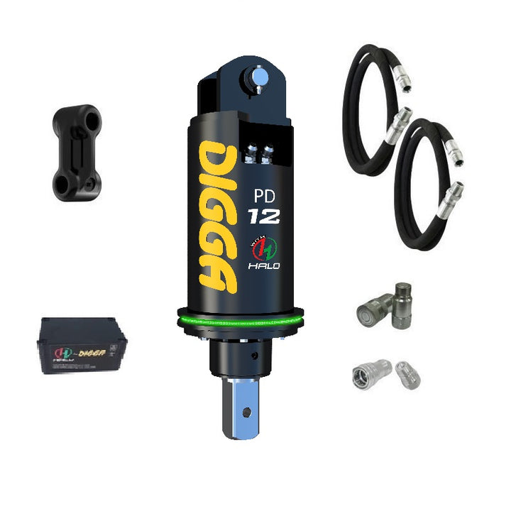 Digga PD12 and PDH12 Auger Drive for Excavators up to 12T Earthmoving Warehouse