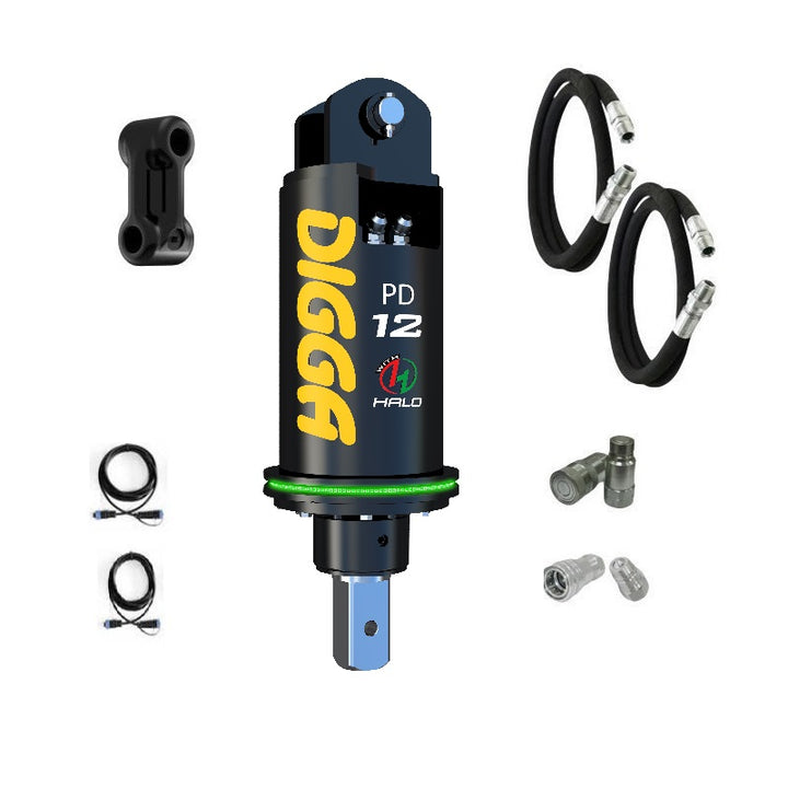 Digga PD12 and PDH12 Auger Drive for Excavators up to 12T Earthmoving Warehouse