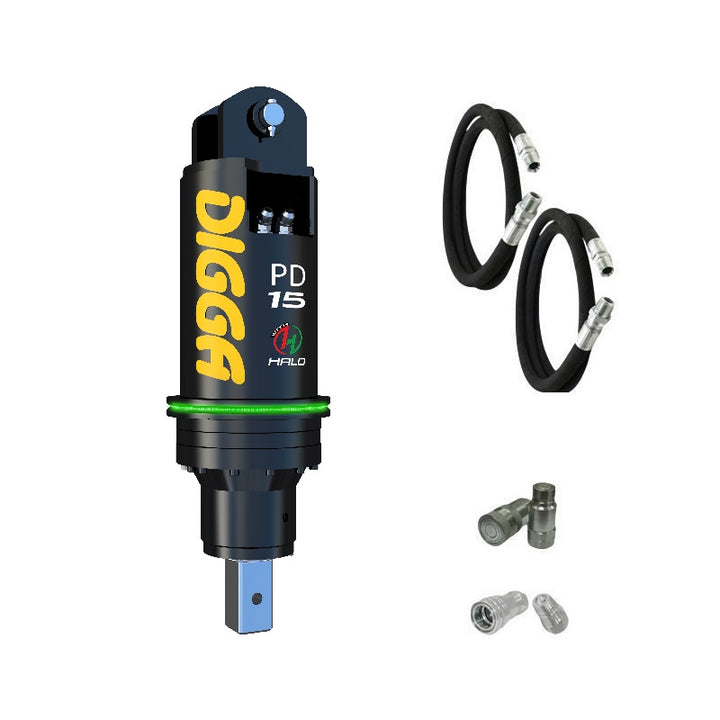Digga PD15 and PDH15 Auger Drive for Excavators up to 15T Earthmoving Warehouse
