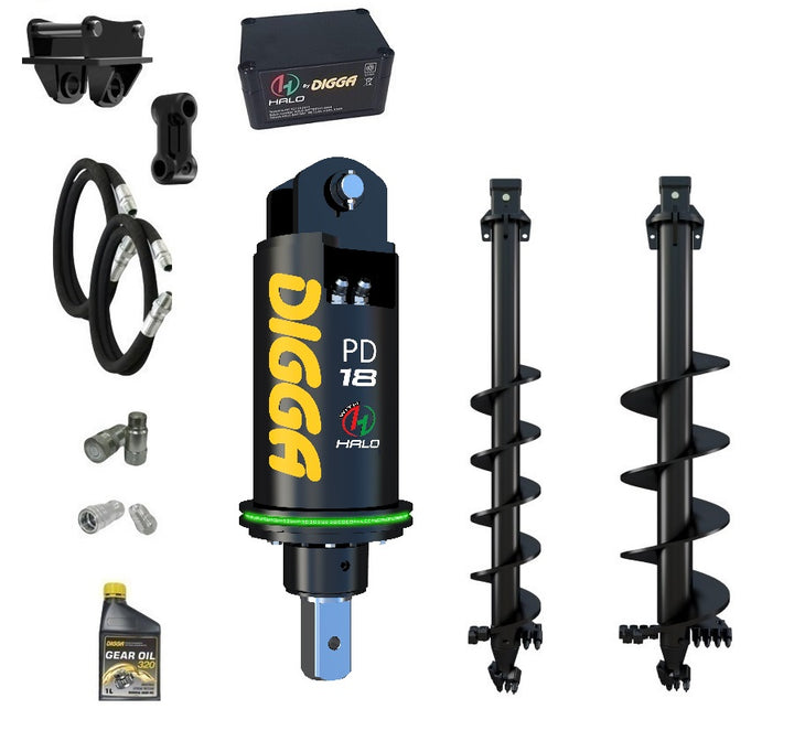 Digga PDH18 HALO auger drive combo package excavator up to 18T Earthmoving Warehouse