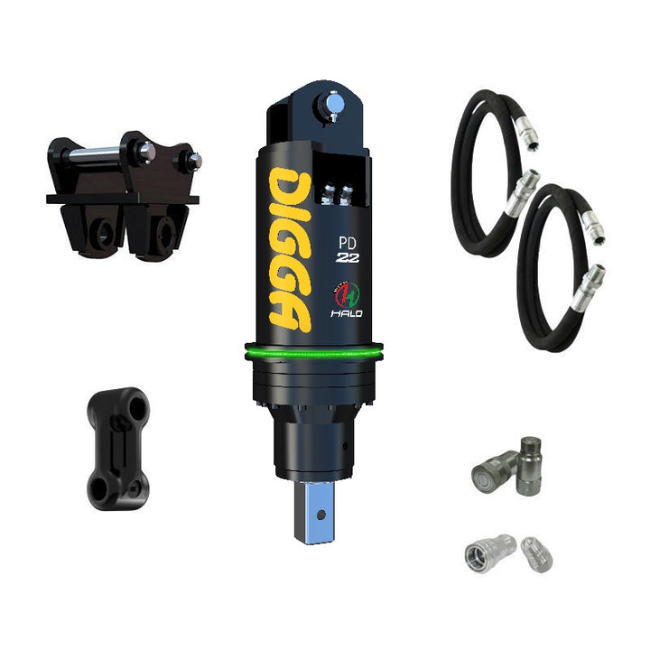 Digga PD22 and PDH22 Auger Drive for Excavators up to 22T Earthmoving Warehouse