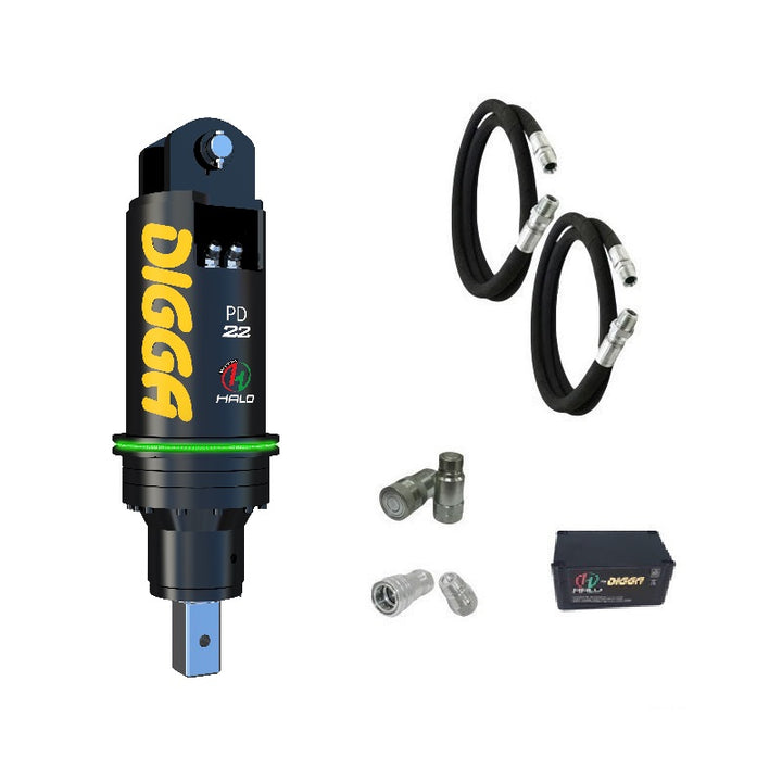 Digga PD22 and PDH22 Auger Drive for Excavators up to 22T Earthmoving Warehouse