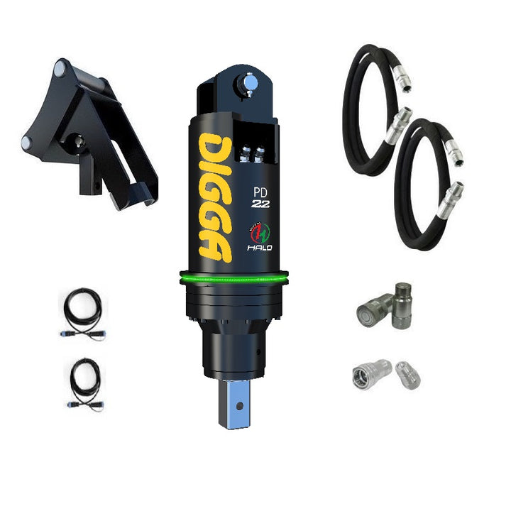 Digga PD22 and PDH22 Auger Drive for Excavators up to 22T Earthmoving Warehouse