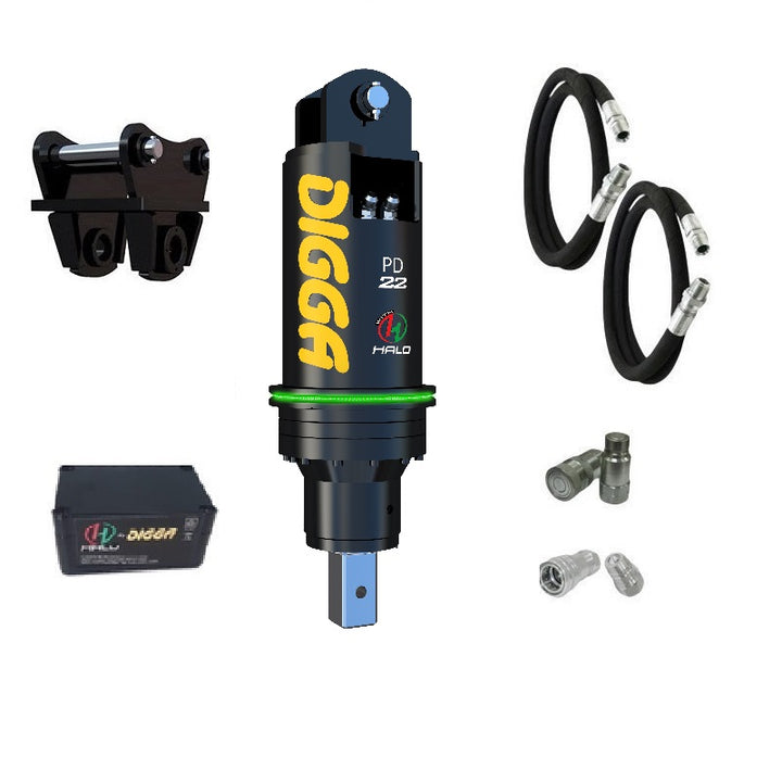 Digga PD22 and PDH22 Auger Drive for Excavators up to 22T Earthmoving Warehouse