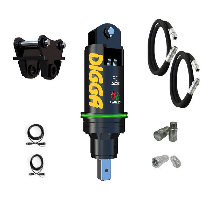 Digga PD22 and PDH22 Auger Drive for Excavators up to 22T Earthmoving Warehouse