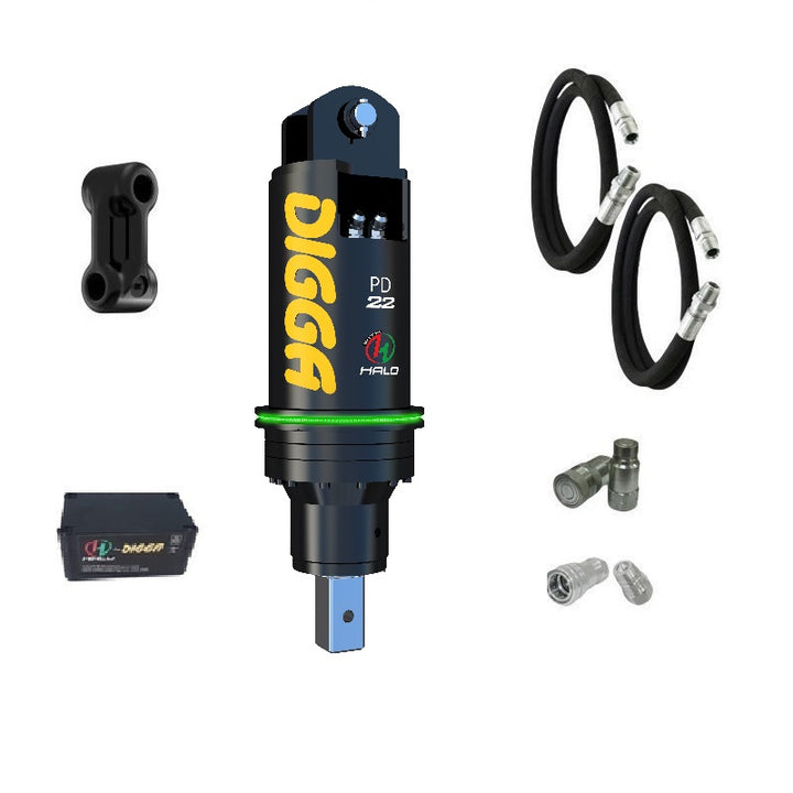 Digga PD22 and PDH22 Auger Drive for Excavators up to 22T Earthmoving Warehouse