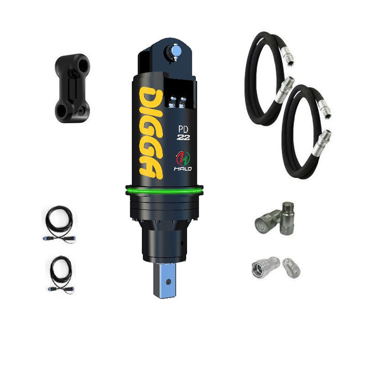 Digga PD22 and PDH22 Auger Drive for Excavators up to 22T Earthmoving Warehouse