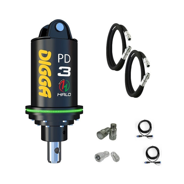 Digga PD3 and PDH3 auger drive for skid steer loaders up to 75Hp Earthmoving Warehouse
