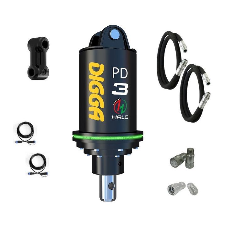 Digga PD3 and PDH3 auger drive for skid steer loaders up to 75Hp Earthmoving Warehouse