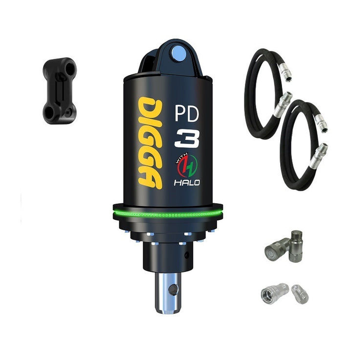 Digga PD3 and PDH3 auger drive for skid steer loaders up to 75Hp Earthmoving Warehouse