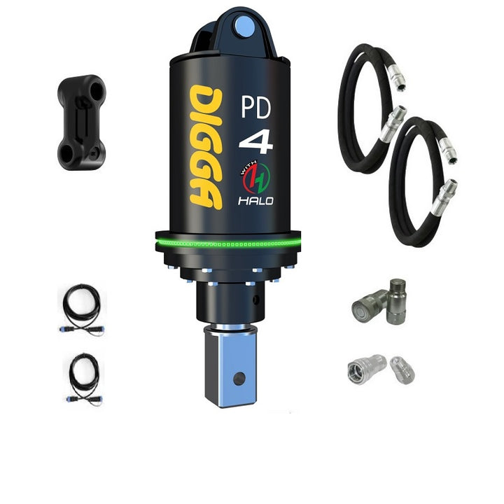 Digga PD4-5 and PDH4-5 Auger Drive for Mini Excavators up to 5T Earthmoving Warehouse