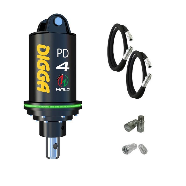 Digga PD4 and PDH4 Auger Drive for Skid Steer Loaders up to 120Hp Earthmoving Warehouse
