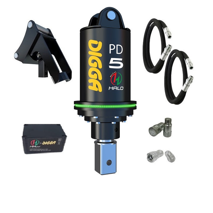 Digga PD6 and PDH6 Auger Drive for Mini Excavators up to 6.5T Earthmoving Warehouse
