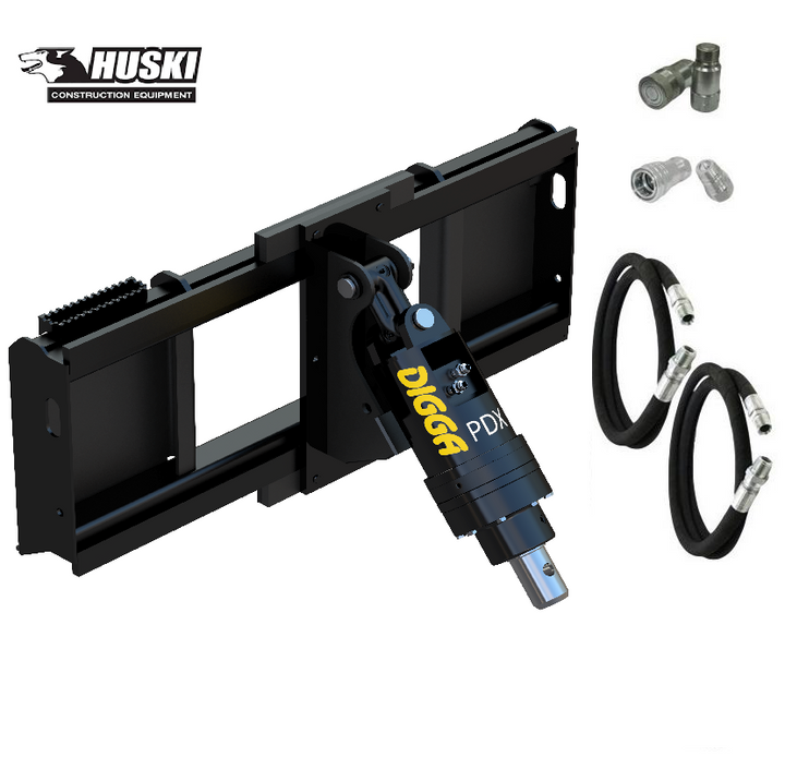 Digga PDX and PDXH Auger Drive for Small Skid Steer Loaders Earthmoving Warehouse