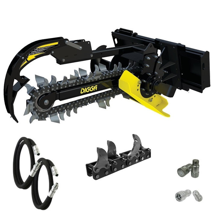 Digga Bigfoot Trencher 900mm for Skid Steer Loaders up to 75Hp Earthmoving Warehouse