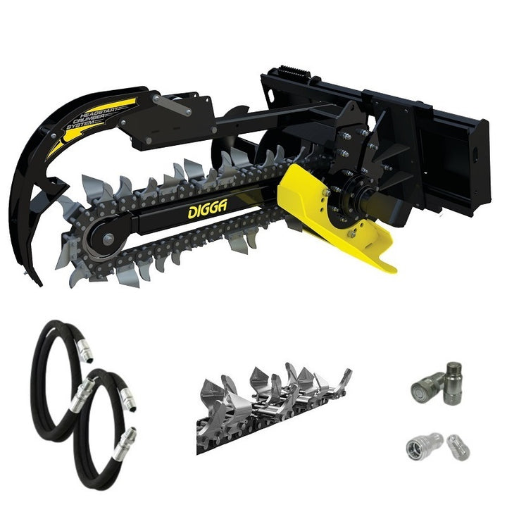 Digga Bigfoot Trencher 900mm for Skid Steer Loaders up to 75Hp Earthmoving Warehouse