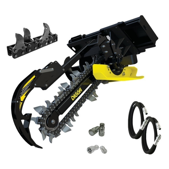 Digga Bigfoot XD Trencher 900mm and 1200mm for Skid Steer Loaders up to 120Hp Earthmoving Warehouse