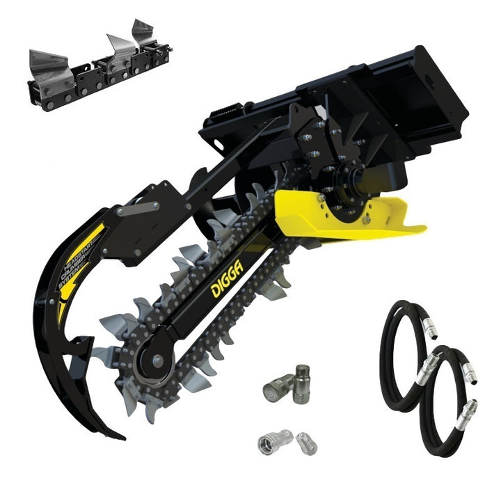 Digga Bigfoot XD Trencher 900mm and 1200mm for Skid Steer Loaders up to 120Hp Earthmoving Warehouse