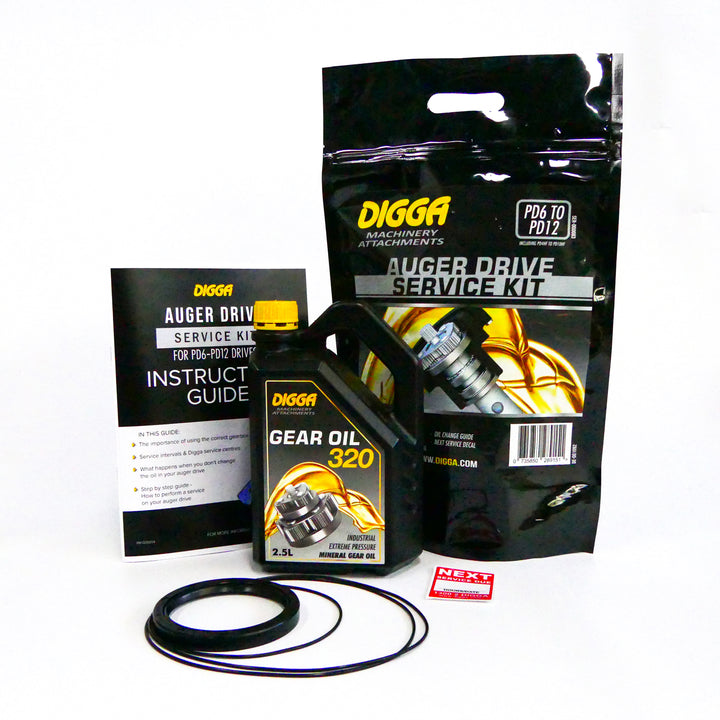 Digga Auger Drive DIY Service Kit - PD6 to PD12 & PD4HF to PD10HF Earthmoving Warehouse
