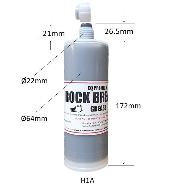 H1A Automatic Greaser Cartridge for Rock Breakers x20 Earthmoving Warehouse