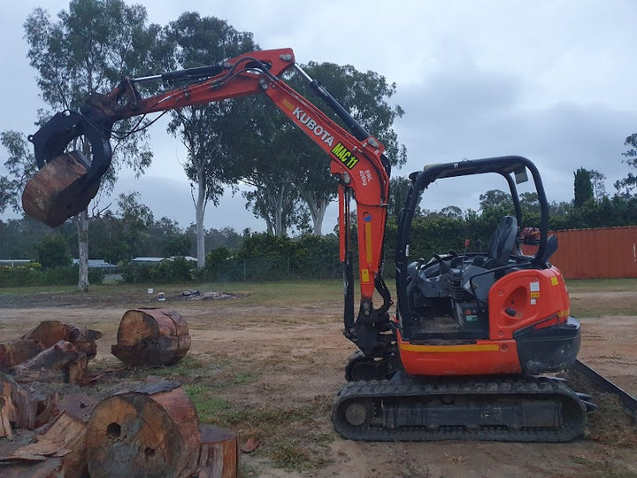 Roo Attachments Hydraulic Grab 2.8 - 4T with Single Ram Earthmoving Warehouse
