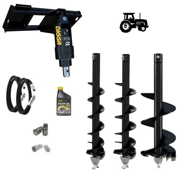 Digga PDX2 auger drive combo package tractor up to 85Hp Earthmoving Warehouse