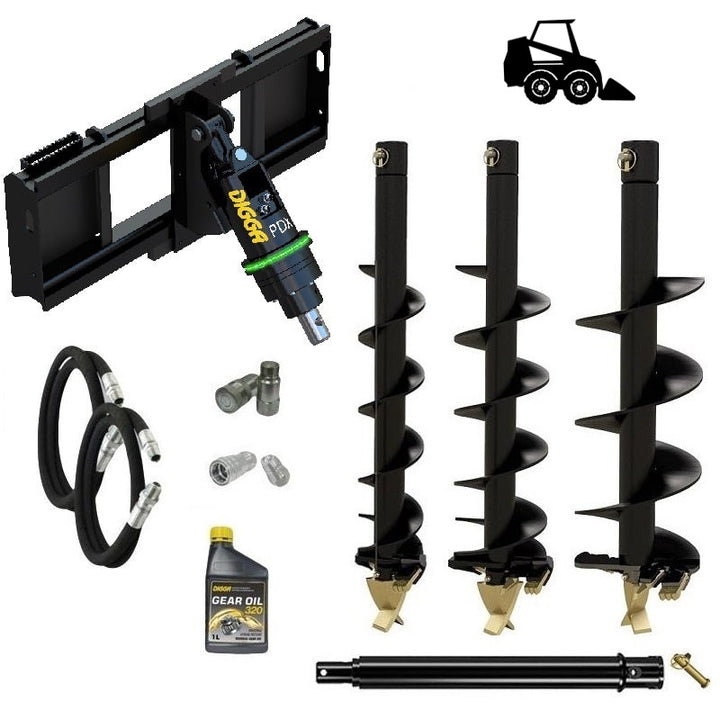 Digga PDXH HALO auger drive combo package for small skid steers Earthmoving Warehouse