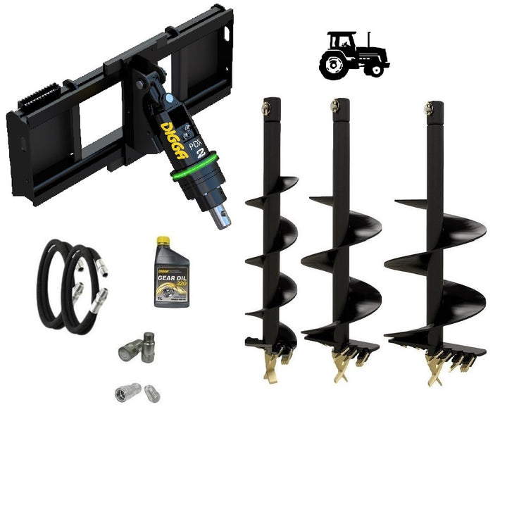Digga PDXH2 HALO auger drive combo package tractor up to 85Hp Earthmoving Warehouse